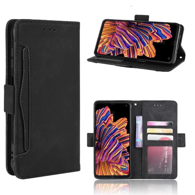 Funda Tipo Billetera GANGXUN para Samsung Galaxy XCOVER PRO – Tapa Flip con Tarjetero