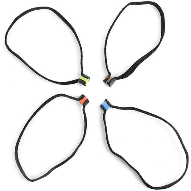 4PCS Fly Fishing Tippet, 4PCS Elastic Fabric Lightweight Fishing Tippet  Spool Ring Fish Wire Loop Tackle Accessory 