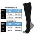 thumbnail image 2 of 1 par de calcetines deportivos de compresión, calcetines deportivos de nailon, unisex (gris degradado L/XL), 2 of 2