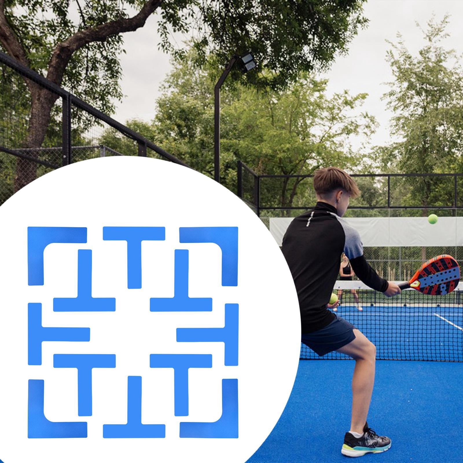 Dualoai Pickleball Court Marker Court Lines Marker Indoor and Outdoor Gift Training Portable Accessory Sports Park Throw Down Markers Blue