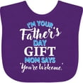 thumbnail image 3 of Inktastic I'm Your Fathers Day Mom Says You're Welcome Boys or Girls Baby Bib, 3 of 4