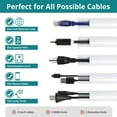 thumbnail image 3 of UYGDUY-Mini Corner Cord Hider for One Cord, Corner Cable Concealer, Wire Covers for Cords, Paintable Cord Cover, Cable Management Channel, Raceway for Wall, Floor Baseboard, Ceiling White, 3 of 4