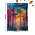 thumbnail image 3 of Colorful Forest Landscape Canvas Wall Art, Vivid Woodland Print for Living Room, Bedroom, Dining Room, Office and Home Decor, 3 of 8