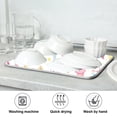 thumbnail image 7 of Yayeee Dish Drying Mat for Kitchen Counter 16"x18" Microfiber Absorbent Pad, Colorful Ice Cream Pattern, 7 of 7