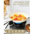 thumbnail image 4 of 12 Inch Nonstick Frying Pan with Lid, Ceramic Coated Skillet, Oven Safe, Ergonomic Handle,, 4 of 6