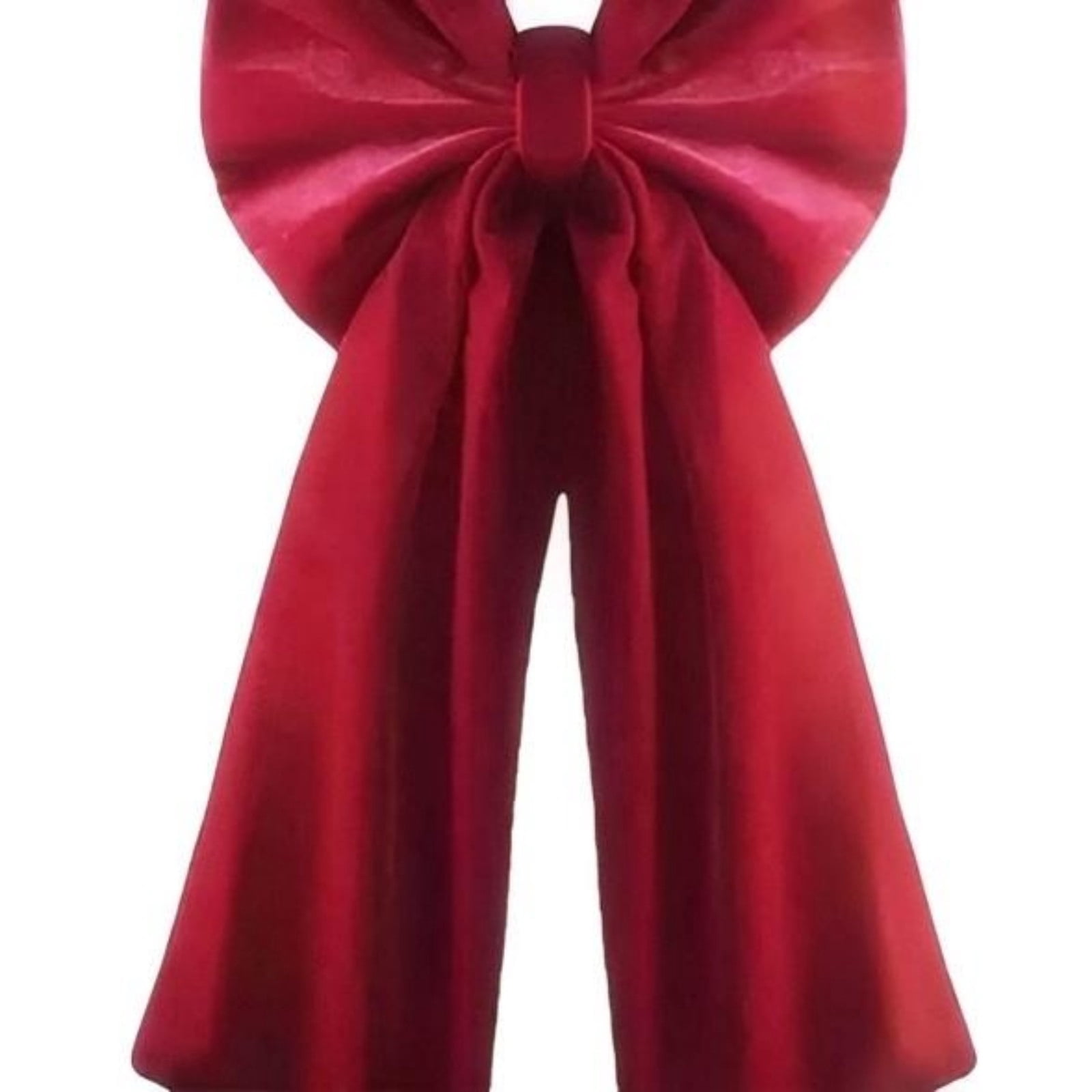 Eespoir 2PCS Large Christmas Bow 36x18 Inches, Red Velvet Bows, Christmas Tree Topper, For Wreaths Mantle Door Xmas Decorations