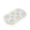 thumbnail image 4 of Pfaltzgraff Studio 12 Inch Porcelain Muffin Tray Pink Green, 4 of 4