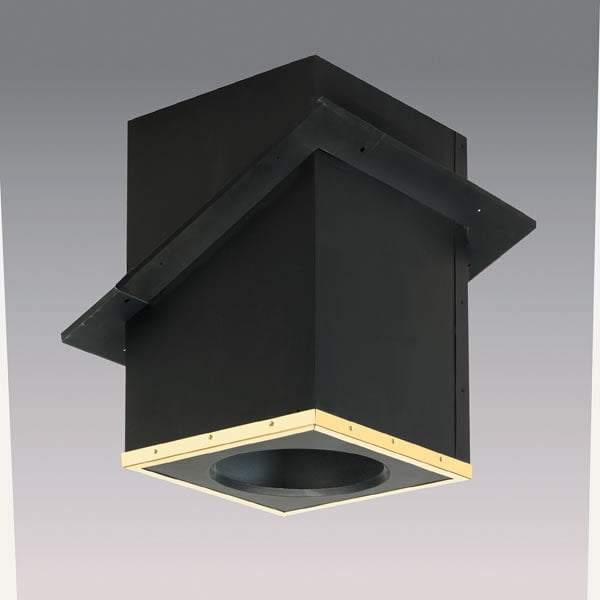 7 Supervent Cathedral Ceiling Support Box With Black Trim Galvalume Com Supervent Cathedral Ceiling Support Box, Cathedral Ceiling Light Fixture Box