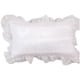 thumbnail image 2 of Fundas decorativas para cojines - 45x45cm y 50x30cm Juego de 2 - diseño blanco con volantes y cremallera oculta para sofá y cama, 2 of 6