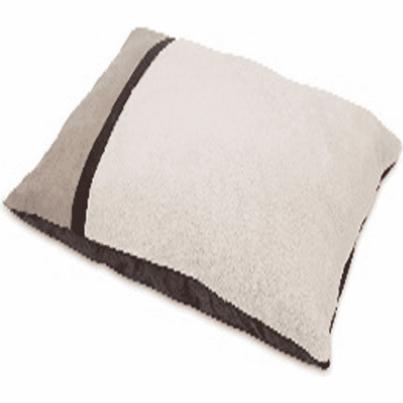 Classic Pillow Bed Microluxe Plush/Suede Brown 29X40X6 In