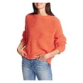 thumbnail image 3 of 1.State Womens Textured Cozy Mock Sweater Orange S, 3 of 13