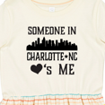 thumbnail image 4 of Inktastic Charlotte North Carolina Someone Loves Me Girls Toddler Dress, 4 of 5