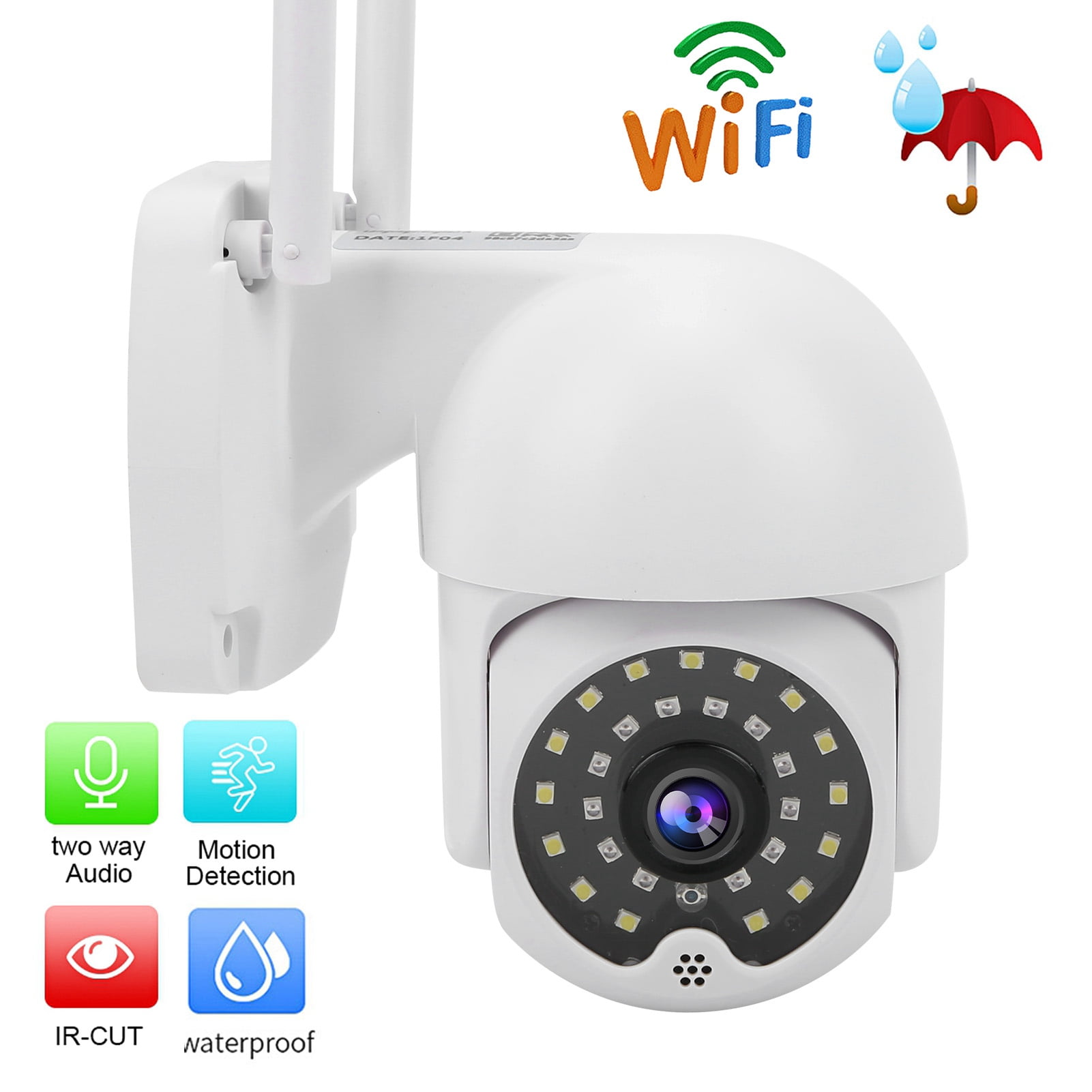Spptty IP Camera, Wireless Security Camera With Picture Recording Smart