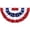 1 Pack 3x6 Feet, variant on Patriotic Half Fan Flag 3x6 FT, 3 Pack American Pleated Bunting Banner, Red White and Blue Outdoor Decor for 4th of July Memorial Day