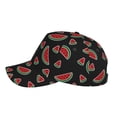 thumbnail image 5 of Daiia Watermelon print Baseball Cap Men Women Golf Dad Hat Adjustable Original Classic Low Profile Hat Unconstructed Plain Cap, 5 of 9
