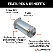 Lippert Components M6V-179327 Leveling System Hydraulic Pump Motor