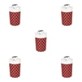 thumbnail image 3 of Toystoory Cesto de ropa sucia bolsa de ropa sucia 90L cesto plegable de tela ligera organizador de dormitorio rojo/aluminio impreso Type2 NO2, 3 of 6