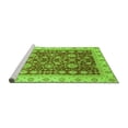 thumbnail image 2 of Ahgly Company Machine Washable Indoor Round Oriental Green Traditional Area Rugs, 4' Round, 2 of 4