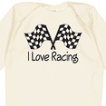 thumbnail image 4 of Inktastic I Love Racing Boys or Girls Long Sleeve Baby Bodysuit, 4 of 5
