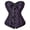 Purple, variant on Corset Women Lacing Boned Steampunk Pirate Bustier Pink 6XL