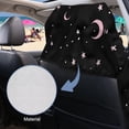 thumbnail image 6 of Xixirimido Celestial Moon Stars Print Car Towel Seat Covers Multifunctional Towel for Gym Outdoor Sport, Picnic, Beach, Pet Travel, Non-Slip Washable Car Seat Protector, 2Pack, 6 of 8