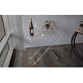 thumbnail image 2 of Acrylic Folding Tray Table - Modern Chic Accent Desk - Kitchen and Bar Serving Table - Elegant Clear Design - by Designstyles, 2 of 2