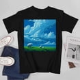 thumbnail image 4 of Grassland Sheep Oil Painting T-shirt Artistic shirt Unisex tees Gift T-shirts, 4 of 5