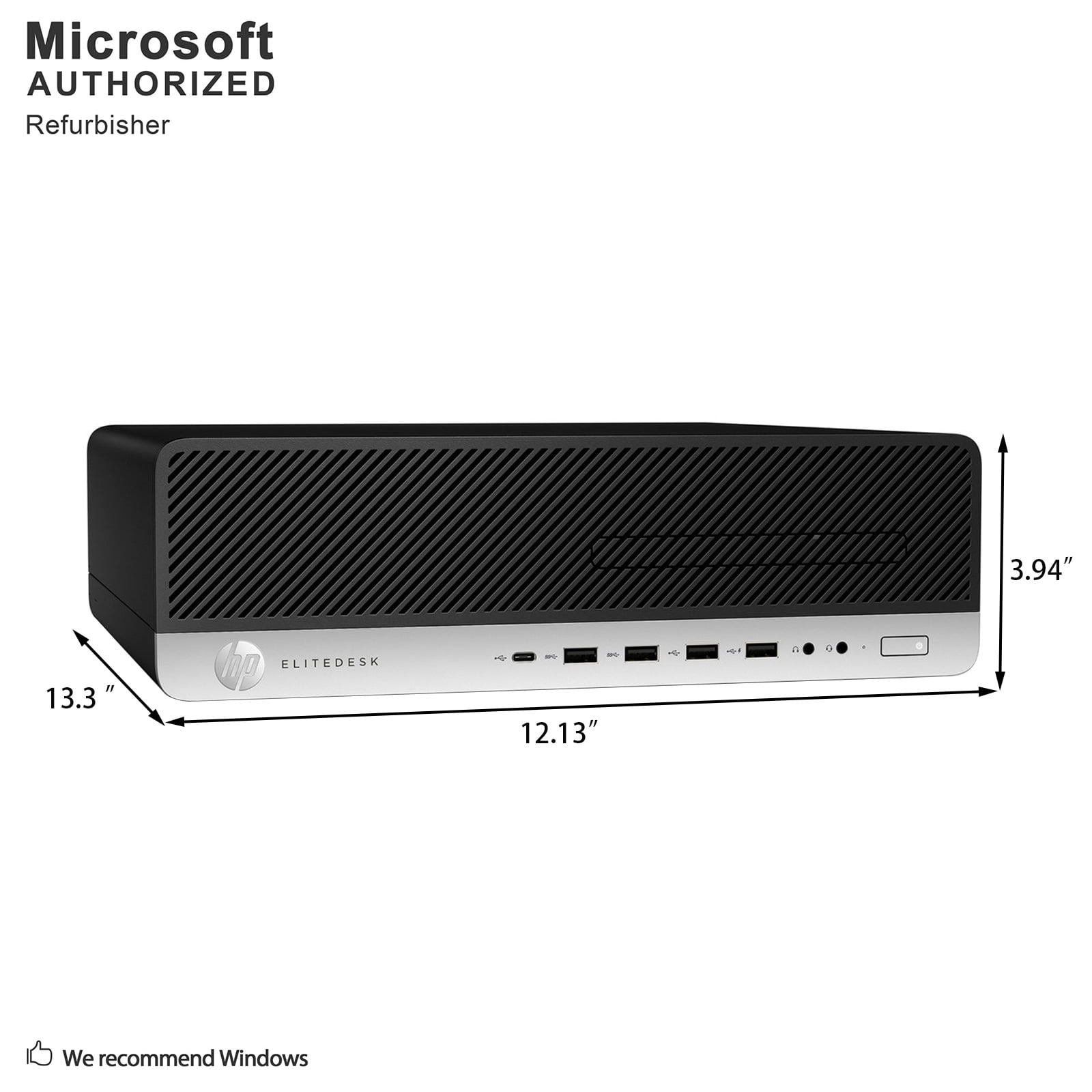 HP EliteDesk 800 G3 SFF, Intel Quad Core i7-7700 up to 4.2 GHz, 12