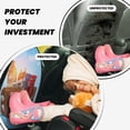 thumbnail image 4 of Pofeuu Trip to London Print 2 Pack PU Leather Kick Mat Back Seat Protector, Universal Car Seat Back Organizer, Waterproof Backseat Protector For Most Car, 4 of 8