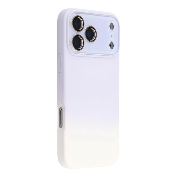For iPhone 17 Pro Max Case Dual-Color Gradient TPU + Fiber Lining Phone Cover with Lens Protector -