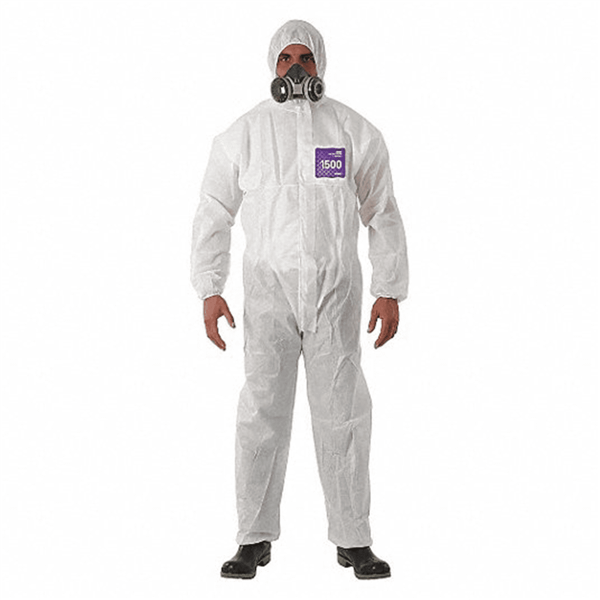 Ansell ALPHATEC 681500 SERGED HOODED COVERALL SIZE 3XL