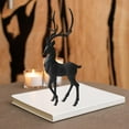 thumbnail image 5 of Resin Deer Decoration Nordic Tabletop Holiday Reindeer Ornaments Sculpture Statue Desk Living Room Model Gifts - Standing 13.78x5.91inch, 5 of 7