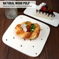 thumbnail image 5 of 100 Pieces Air Fryer Disposable Parchment Paper Non-stick Rectangle Baking Paper Natural Wood Pulp Liners for Cooking Baking Air Fryers Steamer Microwave White 9in, 5 of 8