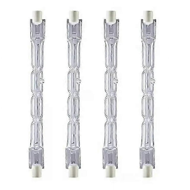 4pcs R7s 118mm 400w Halogen Lamp Pencil Bulb Dimmable Ac 220-240v 7500lm J118 Linear Halogen Spotlight