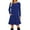 Blue, variant on Long Sleeve Tshirt Dresses For Women Plus Size With Pockets Loose Swing Dress Summer Fashion Adorable Dress For Woman
