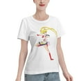 thumbnail image 2 of T-Shirt Basique à Manches Courtes pour Femmes Sailor Moon Lièvre Lunaire, 2 of 6
