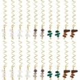 thumbnail image 2 of 30 Pcs 5 Styles Dreadlock Accessories Hair Cuffs Beads Pendants Loc Hair Jewelry Gold Wire Wrapped Crystal Hair Beads DIY Hair Pendant Charms, 2 of 6