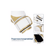 thumbnail image 2 of Guantes De Box Entrenamiento Kickboxing Adulto Velcro 8-12oz Blanco/Dorado, 2 of 4
