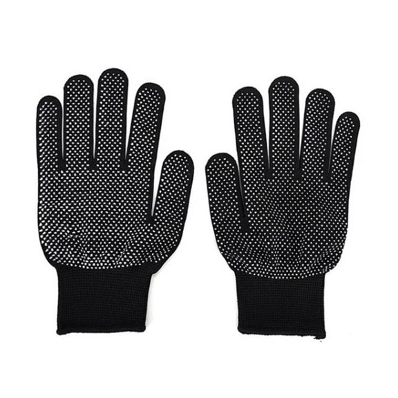 Falleo Clearance 1 Pair Heat Resistant Gloves Professional Soft Heat Proof Gloves for Hair Styling Curling Iron