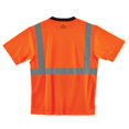thumbnail image 2 of Ergodyne GloWear® 8289BK Type R Class 2 Black Front T-Shirt, Orange, M, 2 of 2