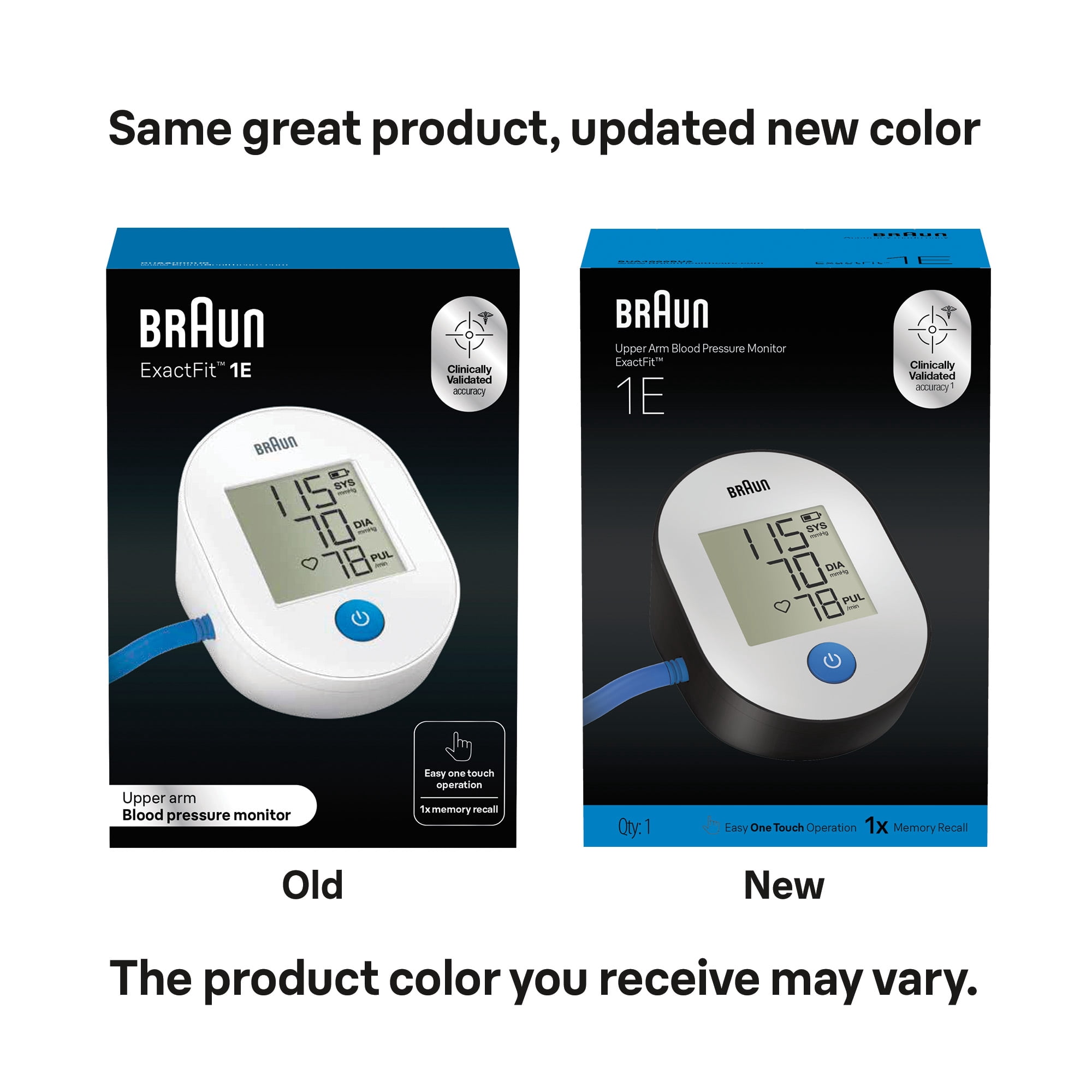 Braun ExactFit 1E Upper Arm Blood Pressure Monitors for Home Use, FSA & HSA Eligible, BUA4000US