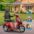 thumbnail image 3 of SKRT Large 3 Wheels Mobility Scooter (XW-E02), Electric Heavy Duty Wheelchair Device, 500 LBS Capacity for Seniors & Adults, Speed Adjust, Seat Extension, 3 of 10