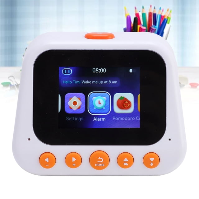 Robot De Aprendizaje Inteligente AI, Función De Voz 2 En 1 Administrador De Tiempo Inteligente AI Multifuncional Para Educación Temprana