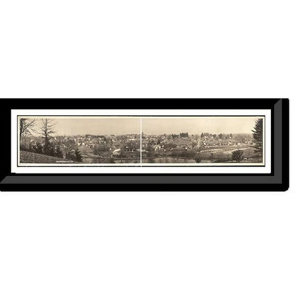 Historic Framed Print, NC 1911 Hendersonville PHOTO, 36-3/8" x 8-3/8"