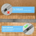 thumbnail image 2 of relayinert Drain Hair Catcher Single-use Draining Mesh Sticker Rectangular Filter Sink Strainer Polyester Bathroom Floor Showers, 2 of 6