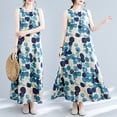 thumbnail image 4 of Vestido de Algodón Unbranded Vestido Bohemia Femenina Ajustada Floral Verano Mujer M L XL XXL, 4 of 6