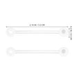 thumbnail image 2 of COMPUKAS 2000pcs PVC Tag Hanging Fasteners Tag Clip For Labeling Items, 2 of 8
