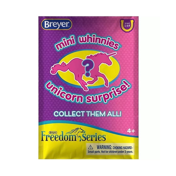 Bolsa individual Toy Breyer Mini Whinnies Surprise con forma de unicornio