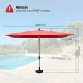 thumbnail image 6 of Domi Outdoor 11.32'×8.69' Outdoor Patio Market Umbrella with Aluminum Pole, UV-Resistant Canopy, Wind Vent, Tilt & Crank System—Ideal for Patio, Garden, Deck, Pool, Outdoor Dining, 6 of 7
