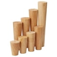 thumbnail image 1 of Set Of 4 Wooden Oak Furniture Cylinder Legs, 1 of 5